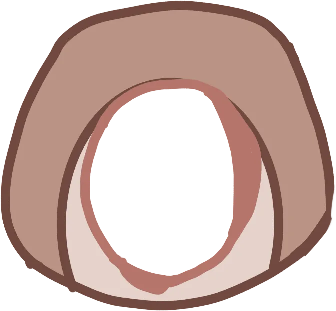 The teddy bear torso with its belly cut open along the centre seam, the pale stuffing spilling out of the hollow interior